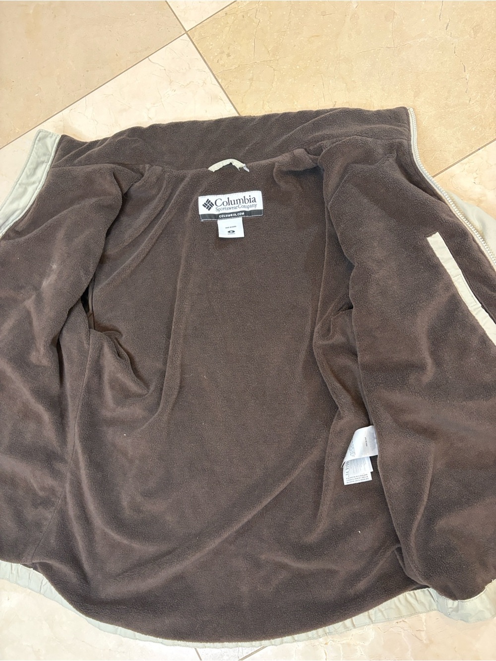 ⭐️ Columbia Light beige Outdoor Zip Jacket- medium - Picture 6 of 12